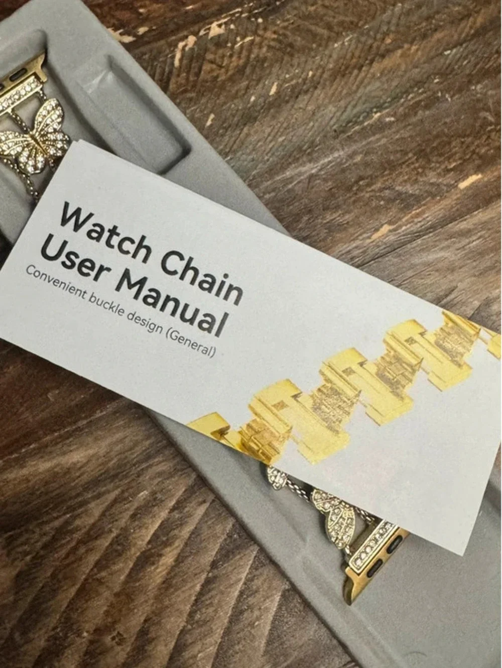 Apple Watch Band Butterfly, Gold tone
